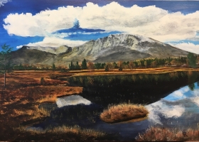 Maleri av Skogshorn