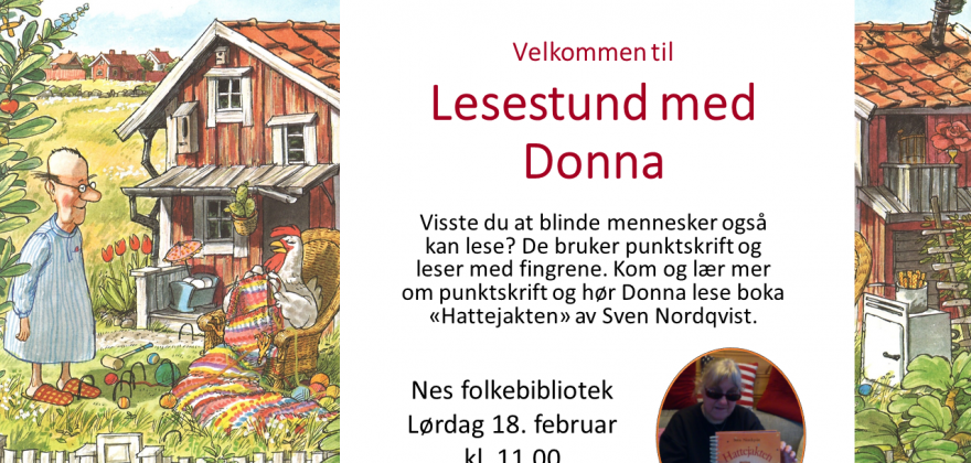 Lesestund med Donna. Lesestund med Donna.