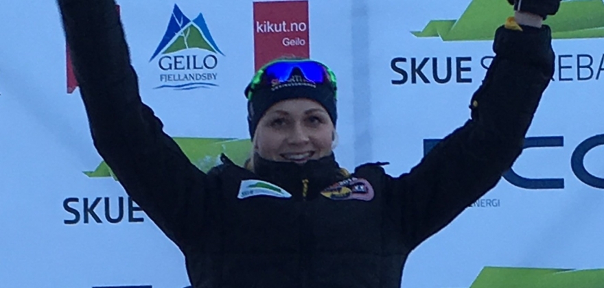 Hege Bøkko norsk mester på 500m NM enkeltdistanser Hege Bøkko norsk mester på 500m NM enkeltdistanser